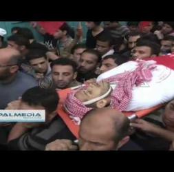 الالاف تشيعون جثمان شهيد مخيم العروب اليوم 11 - 11 - 2014    #HEBRON