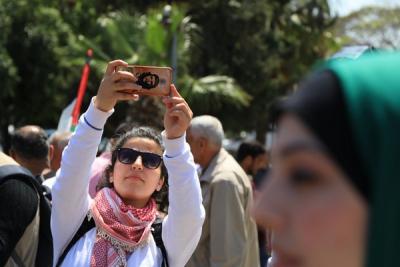 لجنة المتابعة للقوى بغزة تنظم وقفة تضامنية مع سورياً (12)