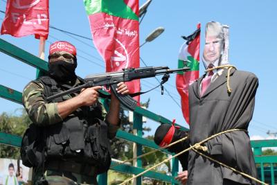 الجبهة الشعبية مسيرة رفض زيارة ترامب للاراضي الفلسطينية (1)