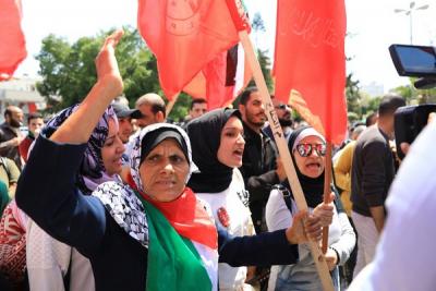 لجنة المتابعة للقوى بغزة تنظم وقفة تضامنية مع سورياً (11)